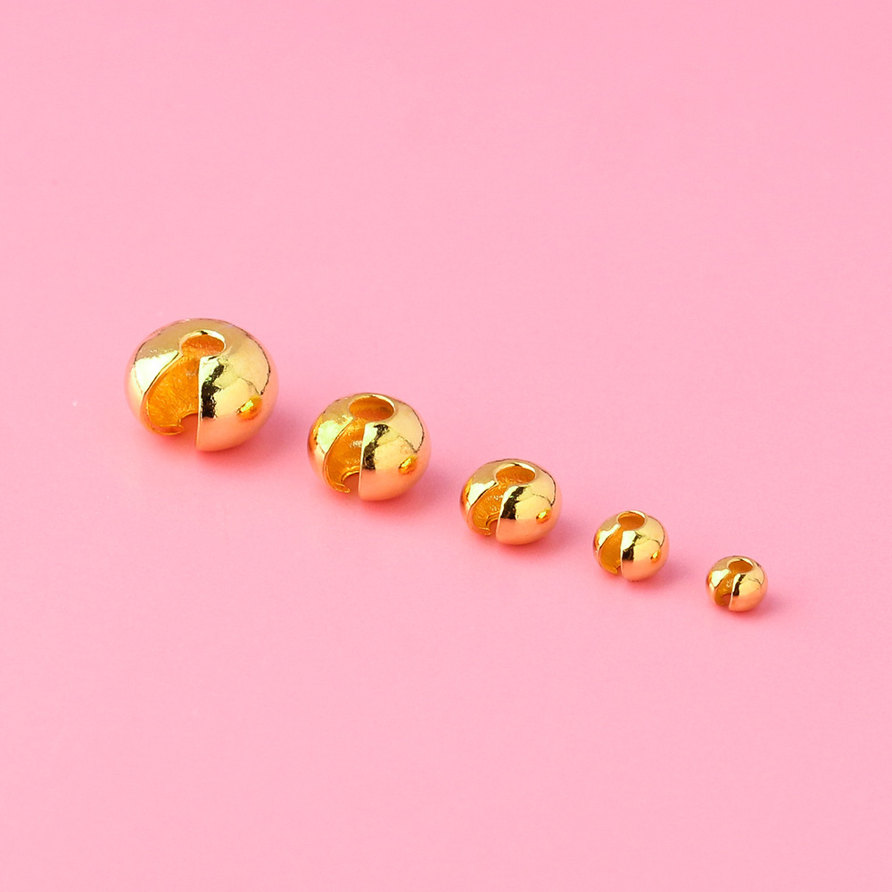 925 Sterling Silver Crimped Bead Cover Jewelry Accessory Multiple Size 