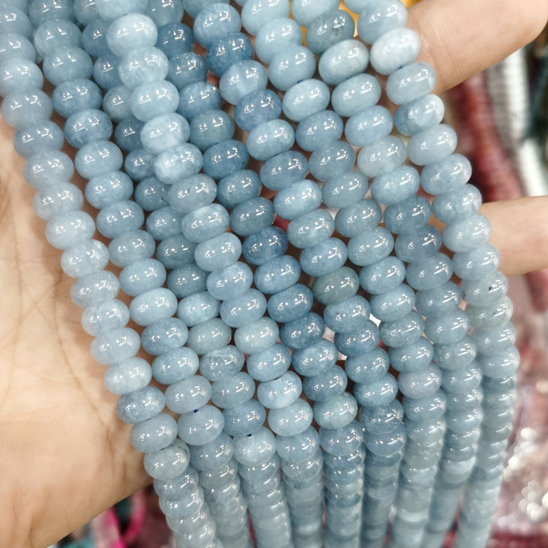 Natural Gemstone 5*8mm Wheel Beads Strand