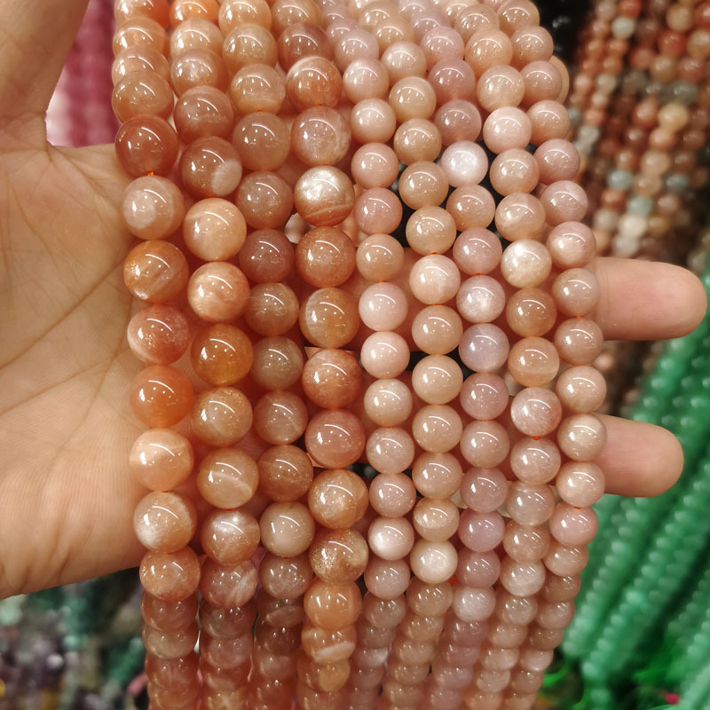 Natural Gemstone 4-12mm Round Beads Strand