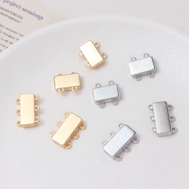 Rectangle Magnetic Buckle for Multiple Lines Bracelet and Necklace Making