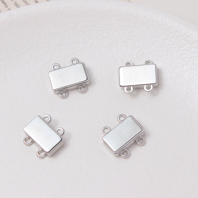 Rectangle Magnetic Buckle for Multiple Lines Bracelet and Necklace Mak