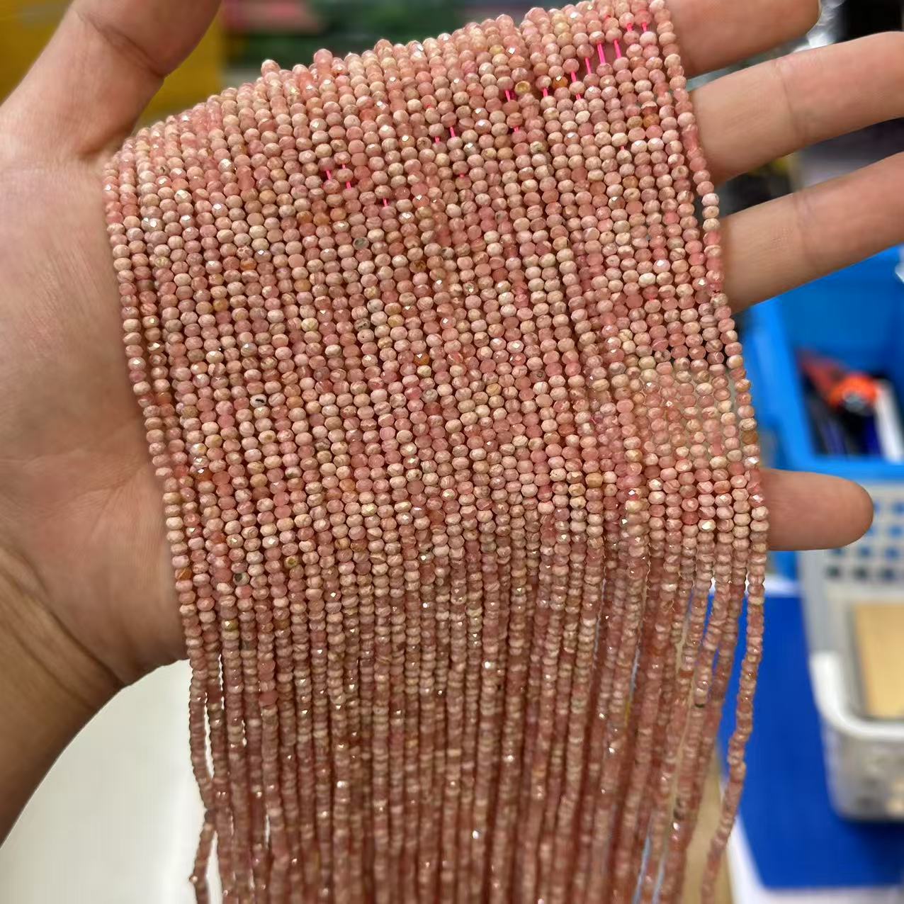 2*3mm 3*4mm Natural Gemstone Faceted Wheel Beads Strand for Jewelry DI