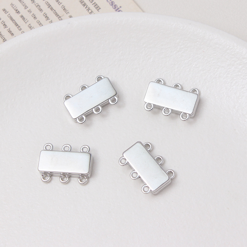 Rectangle Magnetic Buckle for Multiple Lines Bracelet and Necklace Making