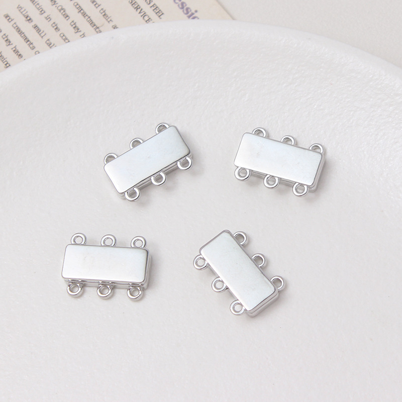 Rectangle Magnetic Buckle for Multiple Lines Bracelet and Necklace Making