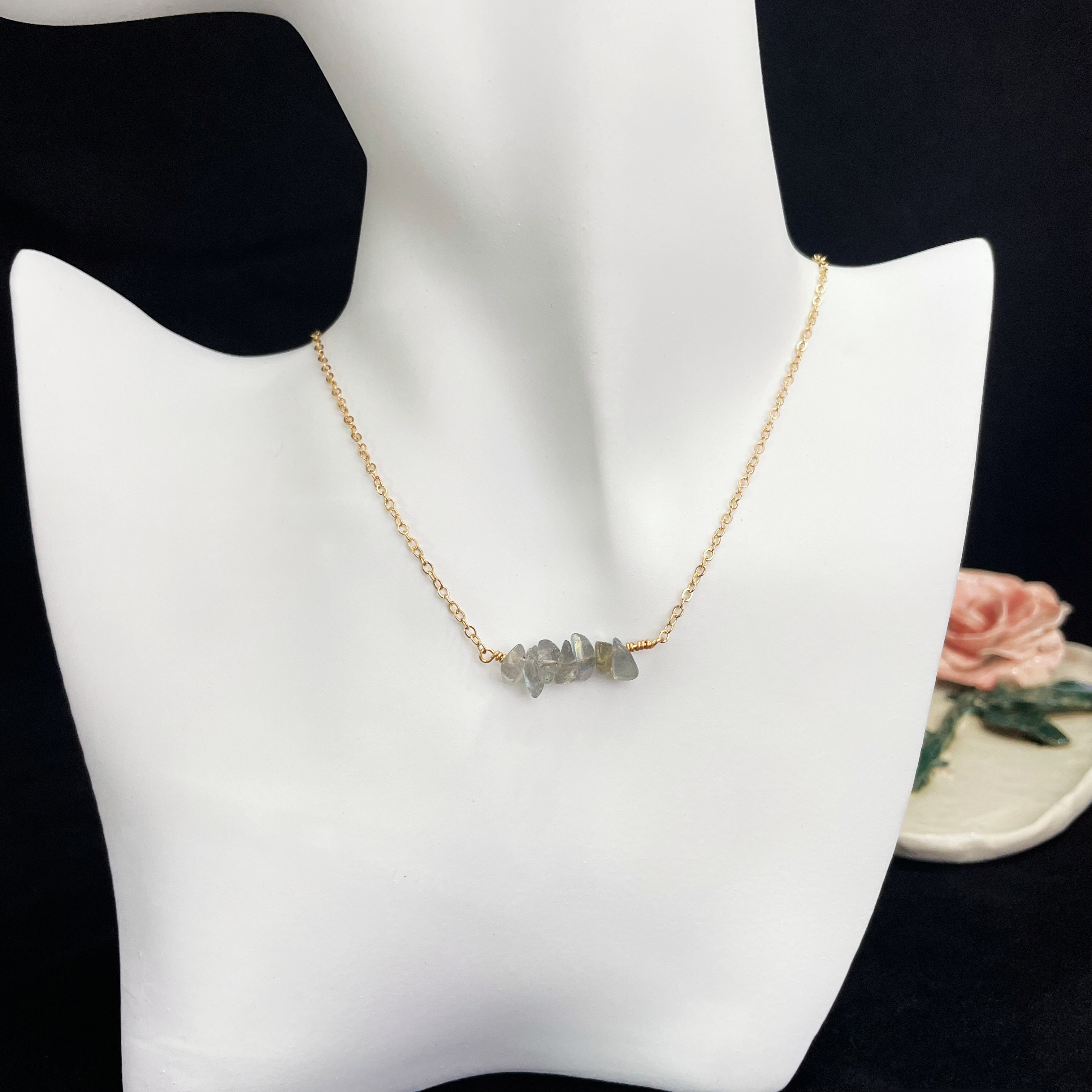 Minimalist Gemstones Necklace