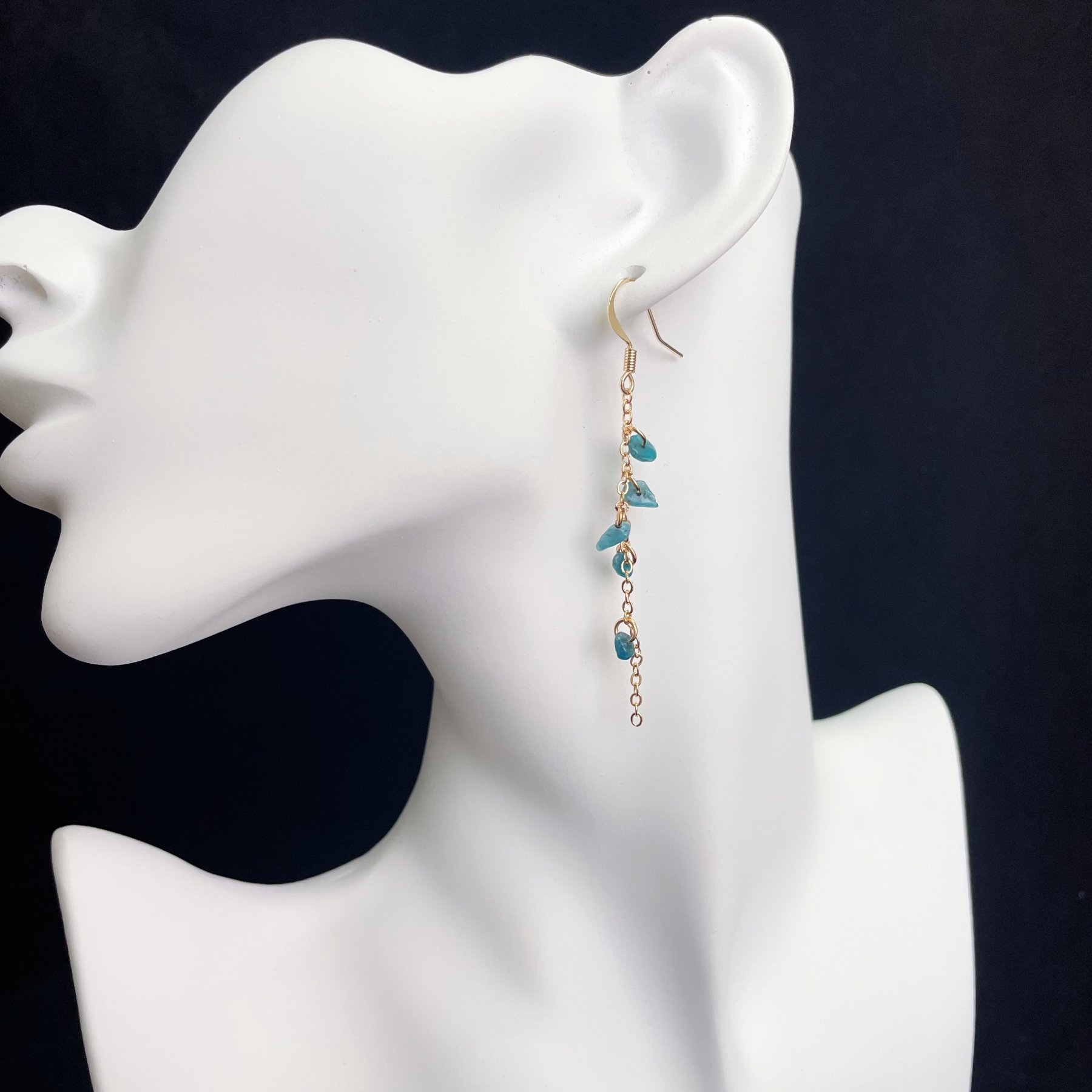 Peridot Lily of the Valley Drop Earrings