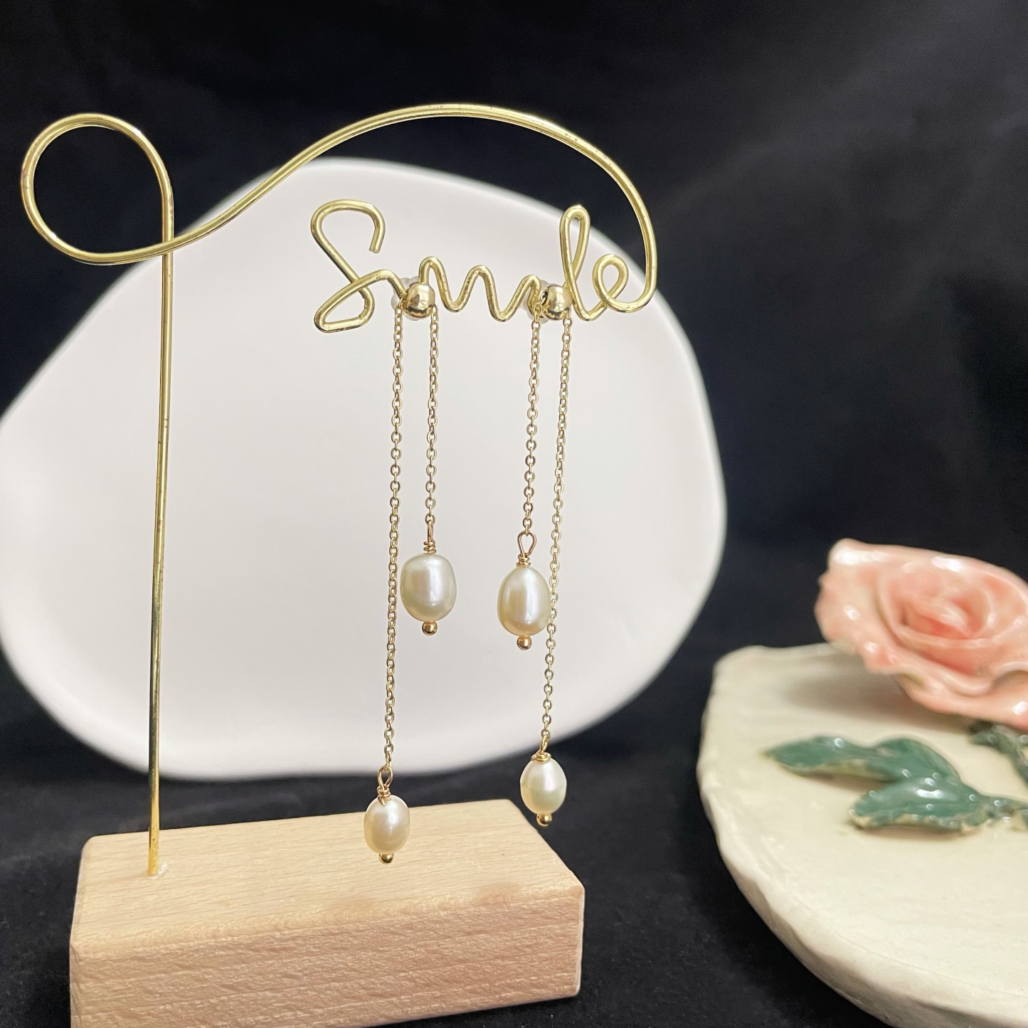 Adjustable Pearl Drop Earrings - Timeless Sophistication with Versatile Elegance