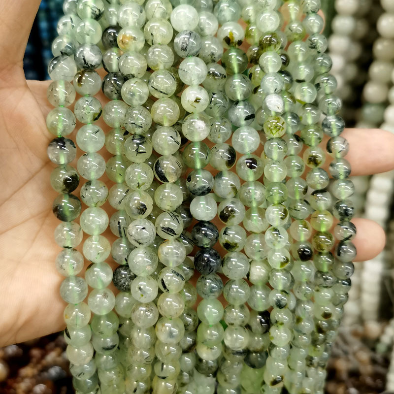 Natural Gemstone 4-12mm Round Beads Strand