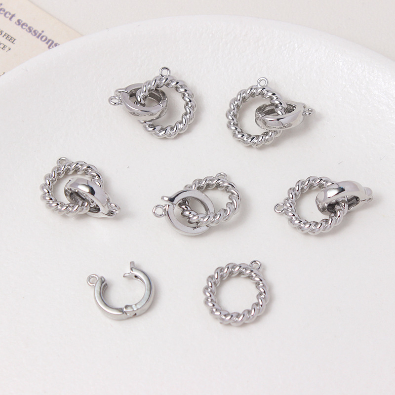 11mm Round Shaped All-purpose Buckle Jewelry Accessory 1 Piece