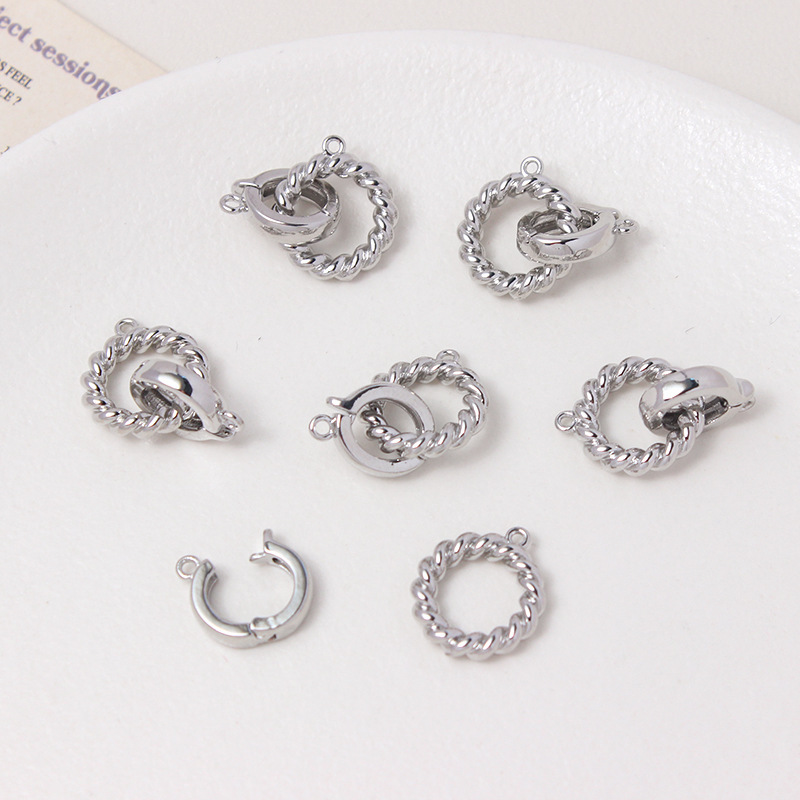 11mm Round Shaped All-purpose Buckle Jewelry Accessory 1 Piece