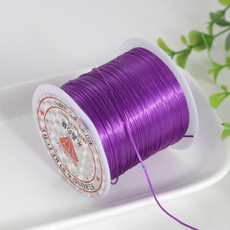 Colors Elastic Flat Multi-strand Crystal String for Jewelry Making