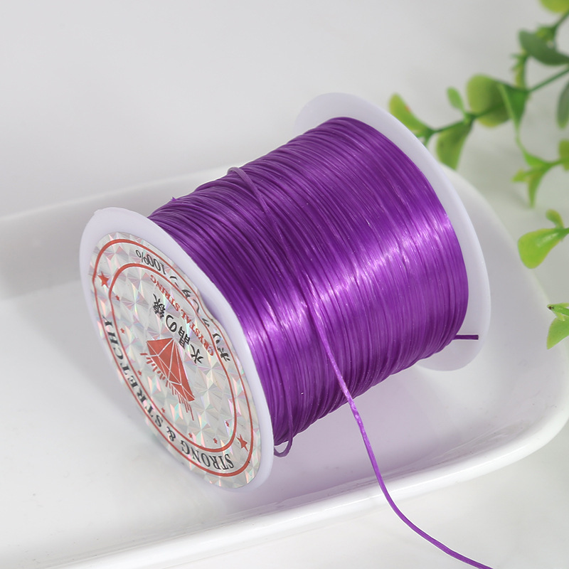 Colors Elastic Flat Multi-strand Crystal String for Jewelry Making