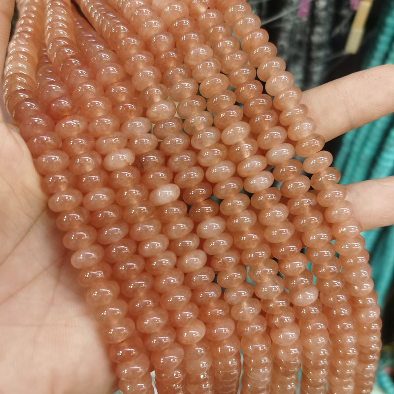 Natural Gemstone 5*8mm Wheel Beads Strand