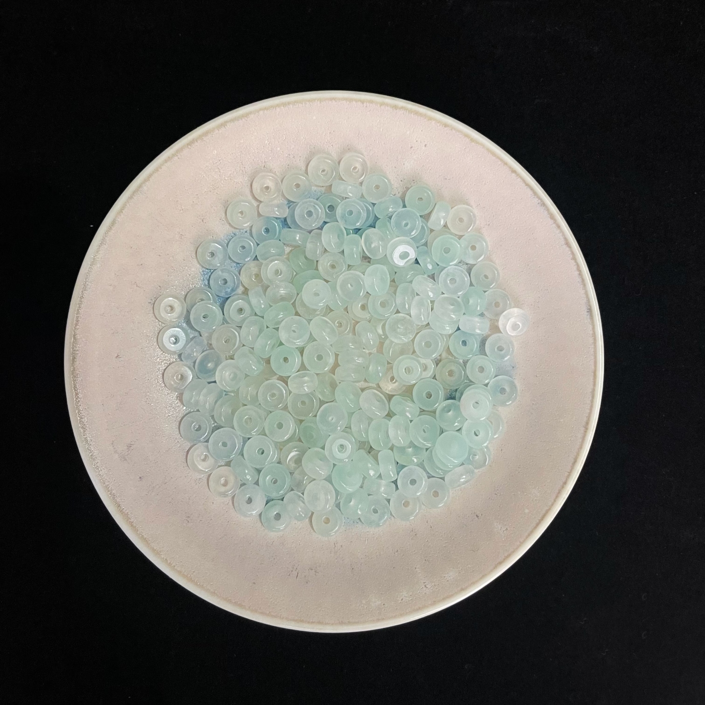 6mm Ice Jadeite Wheel Beads 10pcs