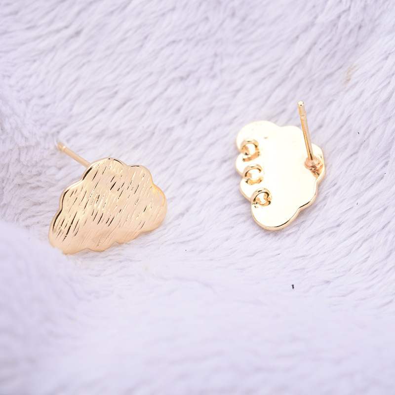 Ornamented Earrings Posts Accessory for Earrings Making