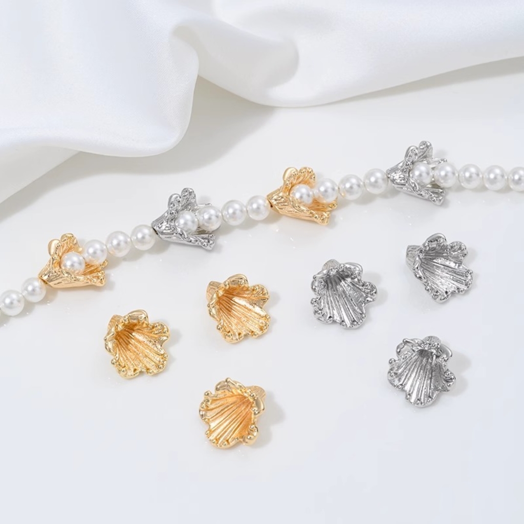 Gold Plated Decorative Tubular Spacer Bead for Jewelry Making Multiple Style