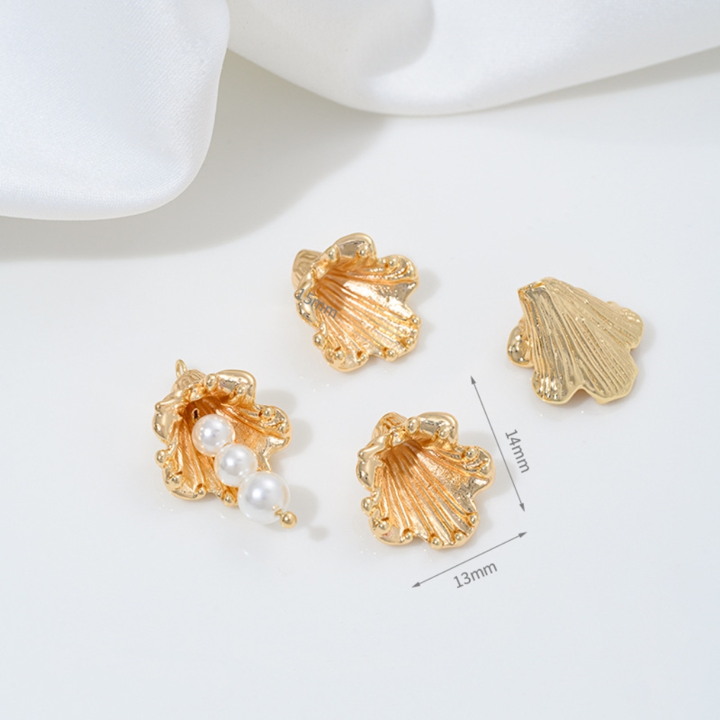 Gold Plated Decorative Tubular Spacer Bead for Jewelry Making Multiple