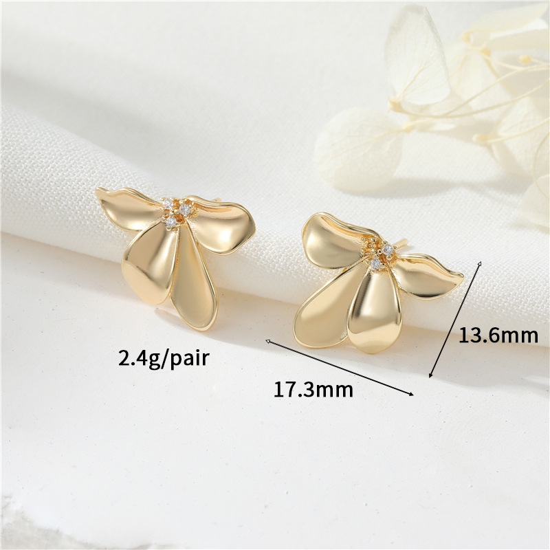 Ornamented Earrings Posts Accessory for Earrings Making-likayjewel