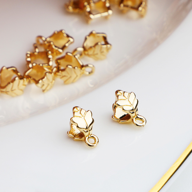 Multiple Styles Gold Plated Pendant Buckle Ring Clip Connector Accessory