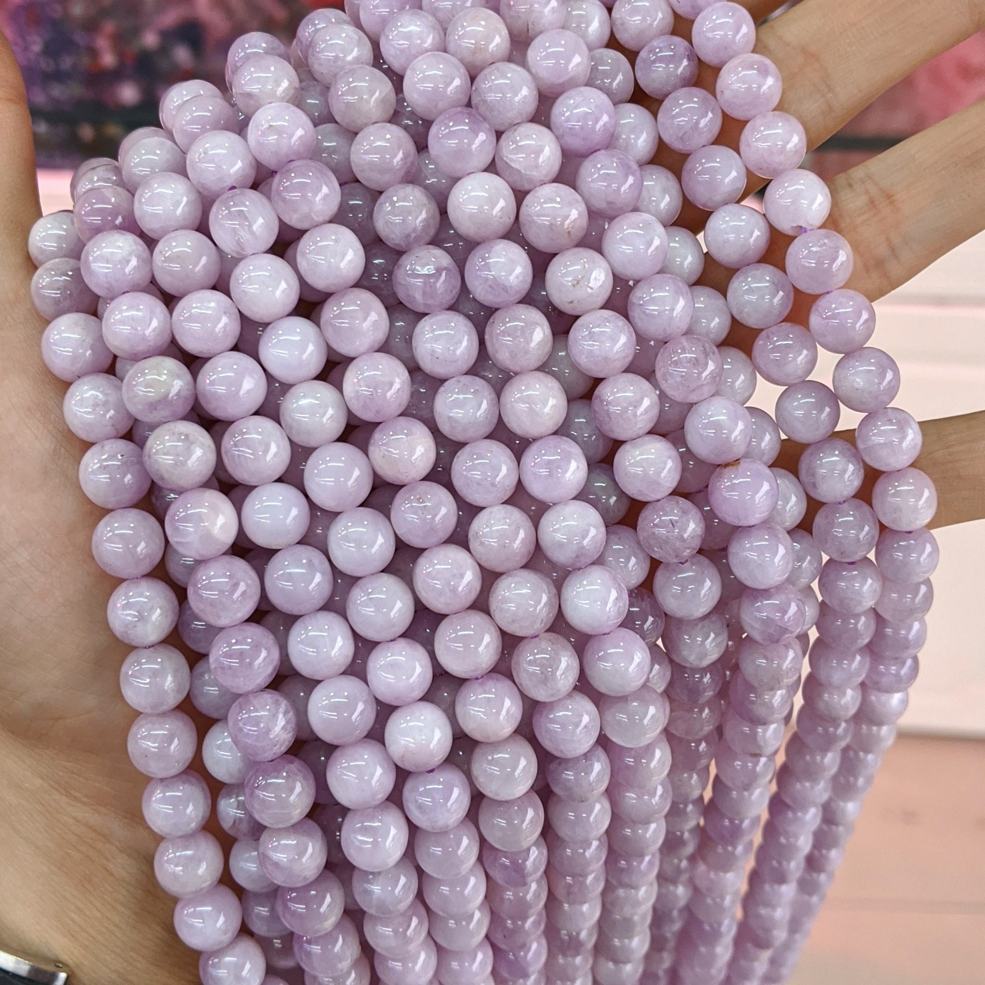 Natural Gemstone 4-12mm Round Beads Strand