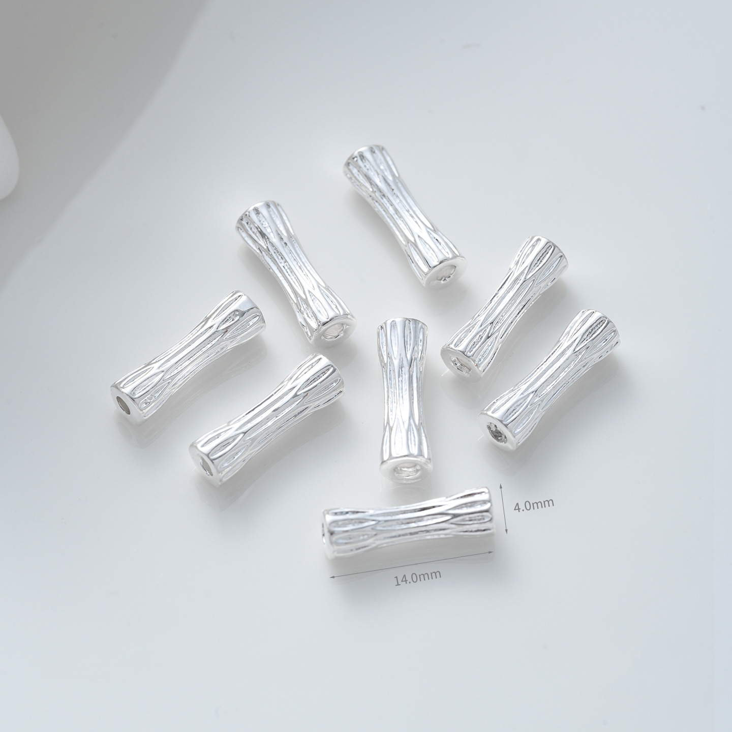 Gold Plated Cubic Zirconia Inlaid Tube Spacer Beads Connector for Jewelry DIY Multiple Style