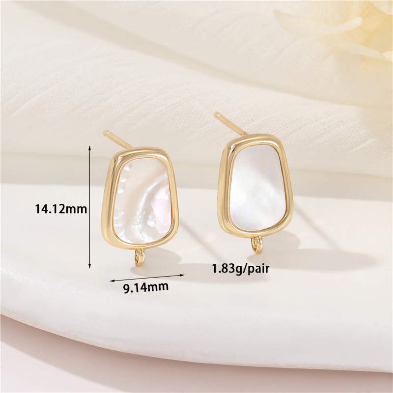 Ornamented Earrings Posts Accessory for Earrings Making-likayjewel