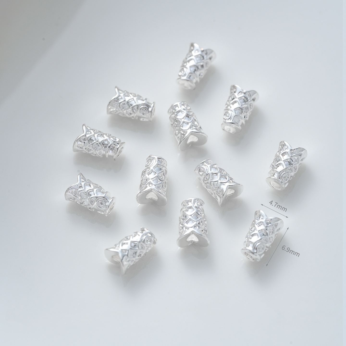 Gold Plated Cubic Zirconia Inlaid Tube Spacer Beads Connector for Jewelry DIY Multiple Style