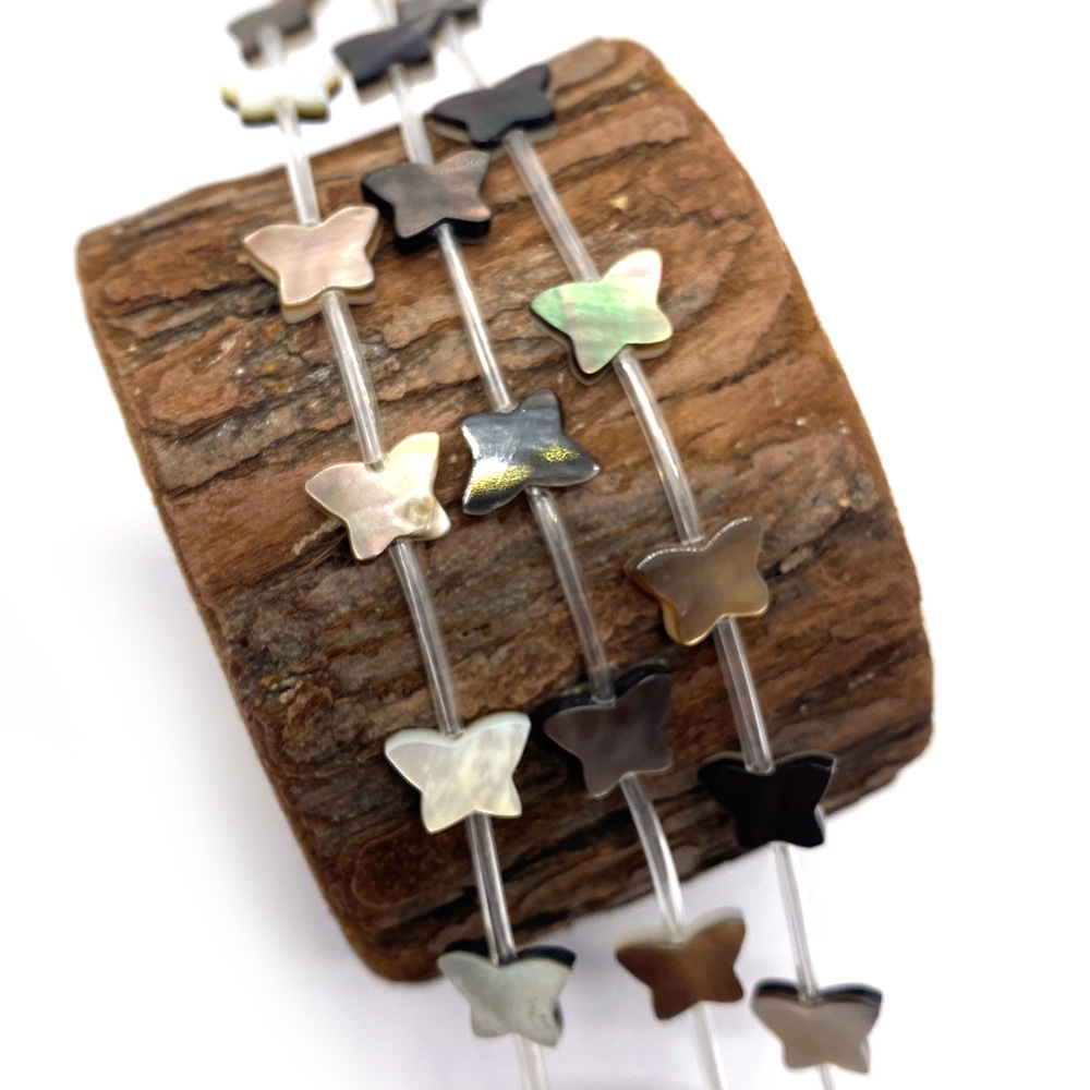 6*9mm Butterfly Beads Made of Natural Sea Shell 1 Piece