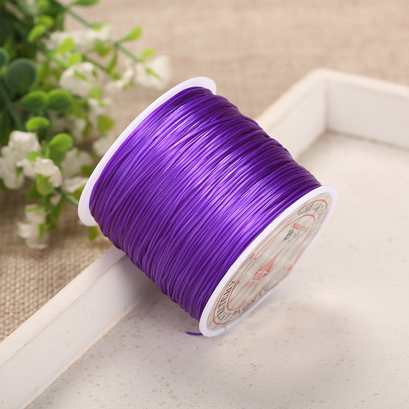 Colors Elastic Flat Multi-strand Crystal String for Jewelry Making