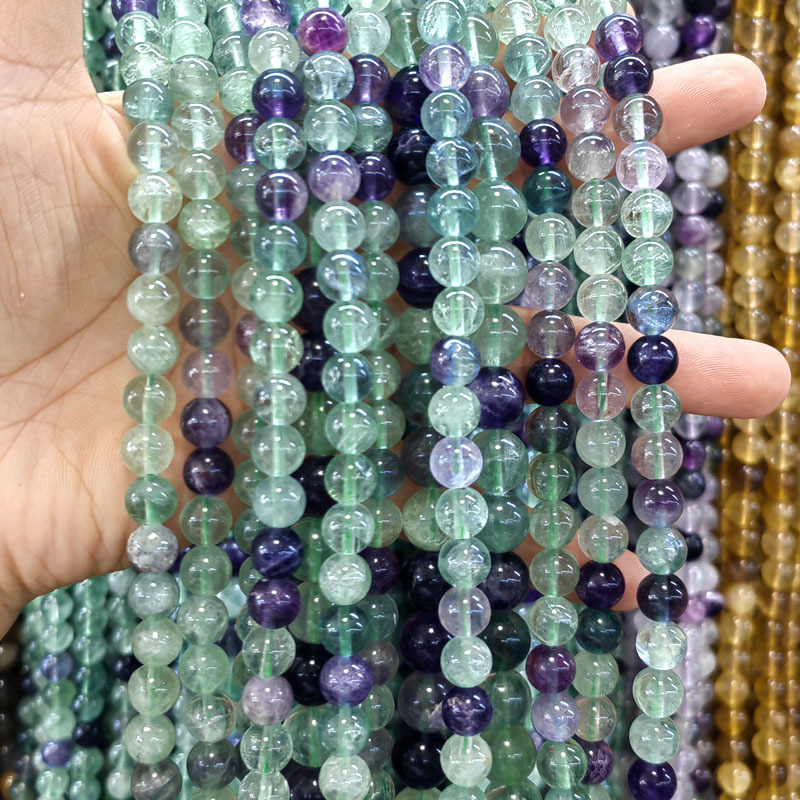 Natural Gemstone 4-12mm Round Beads Strand