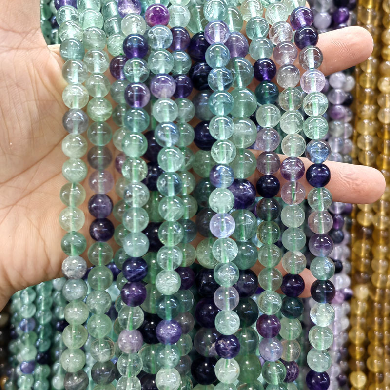 Natural Gemstone 4-12mm Round Beads Strand