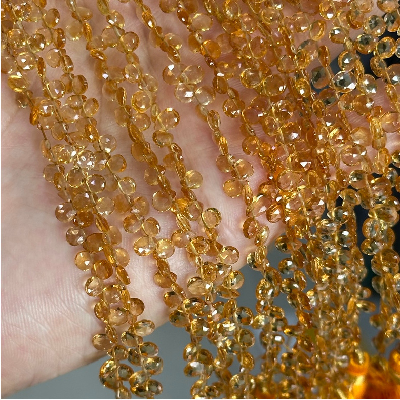 Multi High Quality Natural Gemstone Teardrop Beads 10 PCS for Jewelry