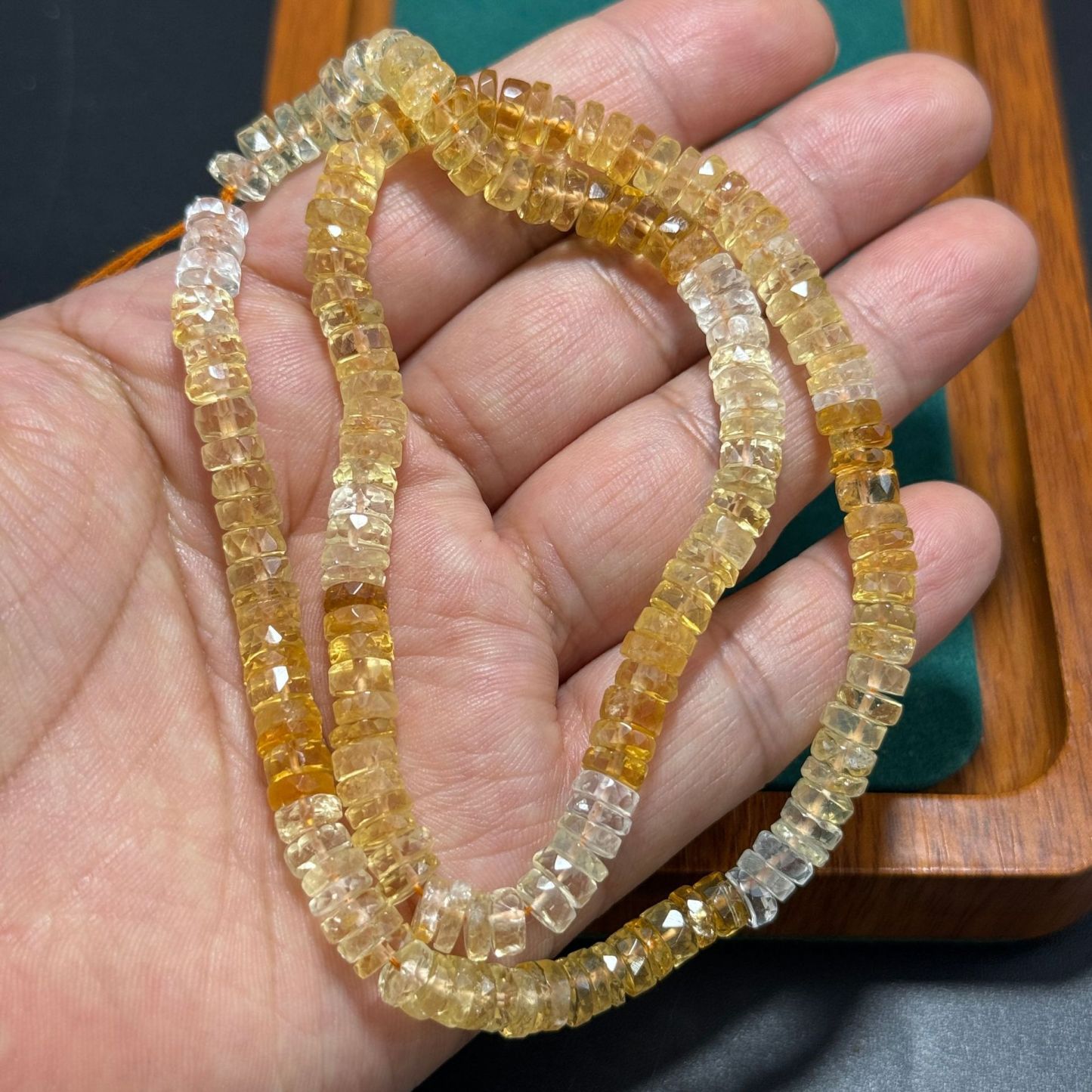 Gemstone Irregular Flat Sheet spacer beads strand 