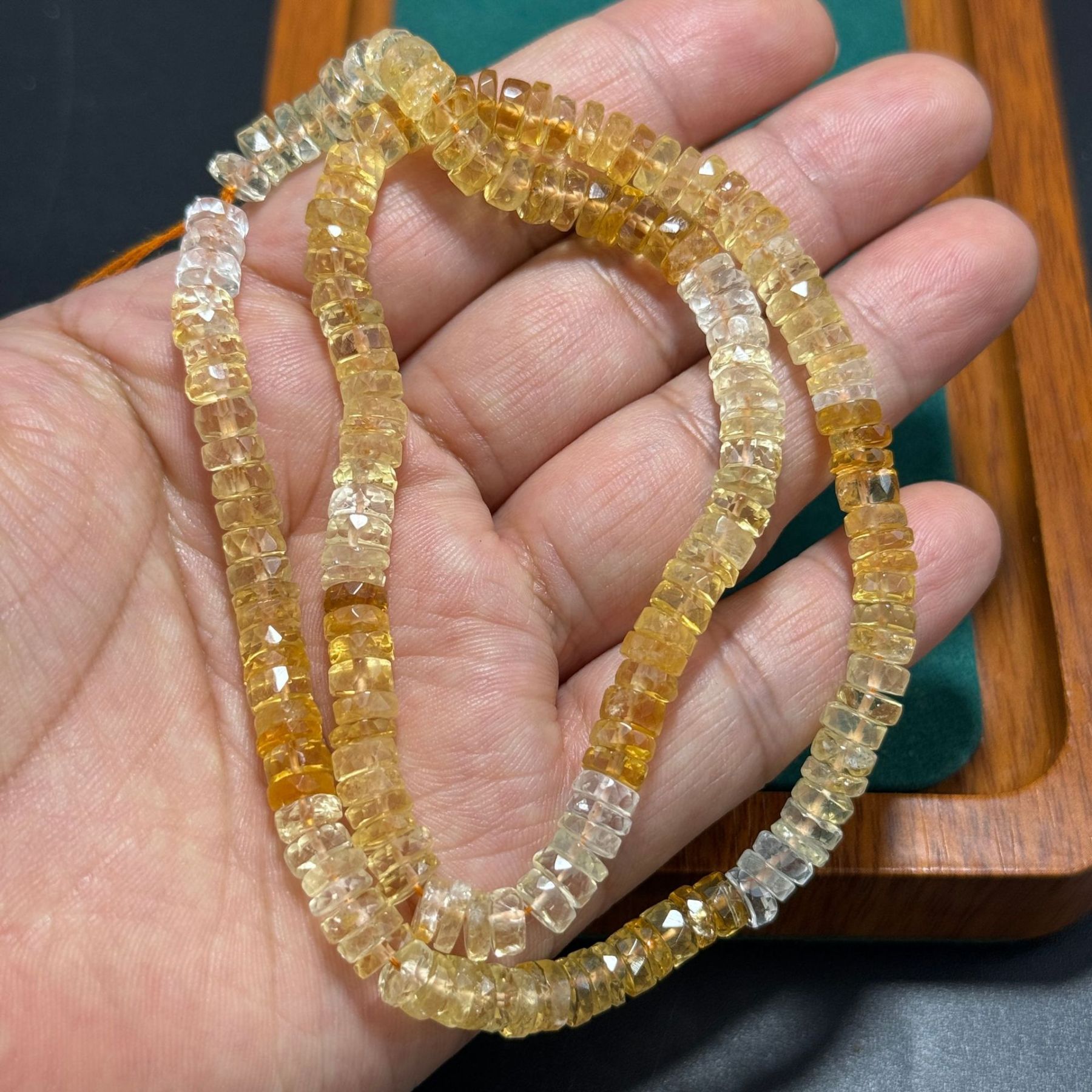 Gemstone Irregular Flat Sheet spacer beads strand 