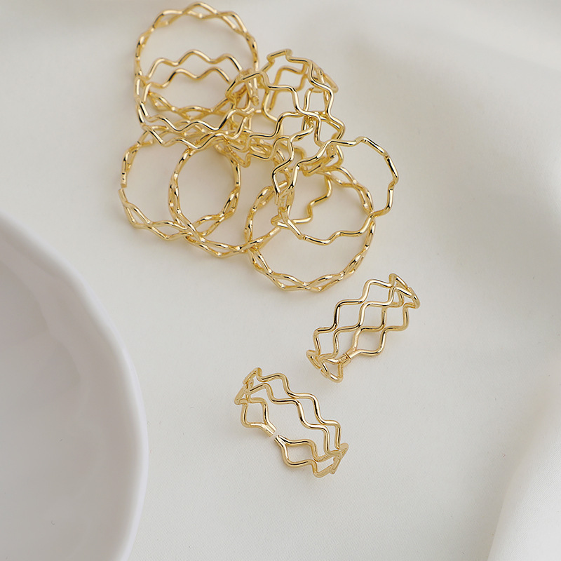 14k Gold Plated Dual Line Ring Accessory for Ring Making