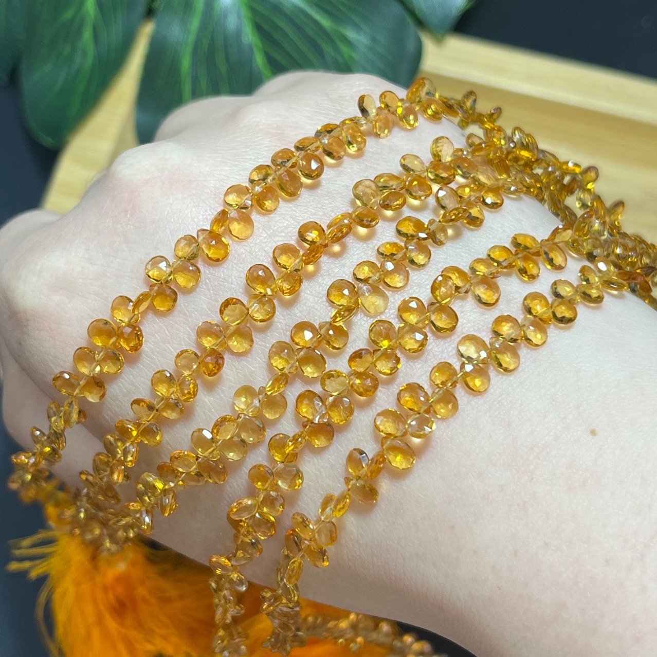 Multi High Quality Natural Gemstone Teardrop Beads 10 PCS for Jewelry DIY