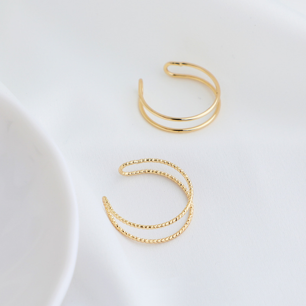 14k Gold Plated Dual Line Ring Accessory for Ring Making