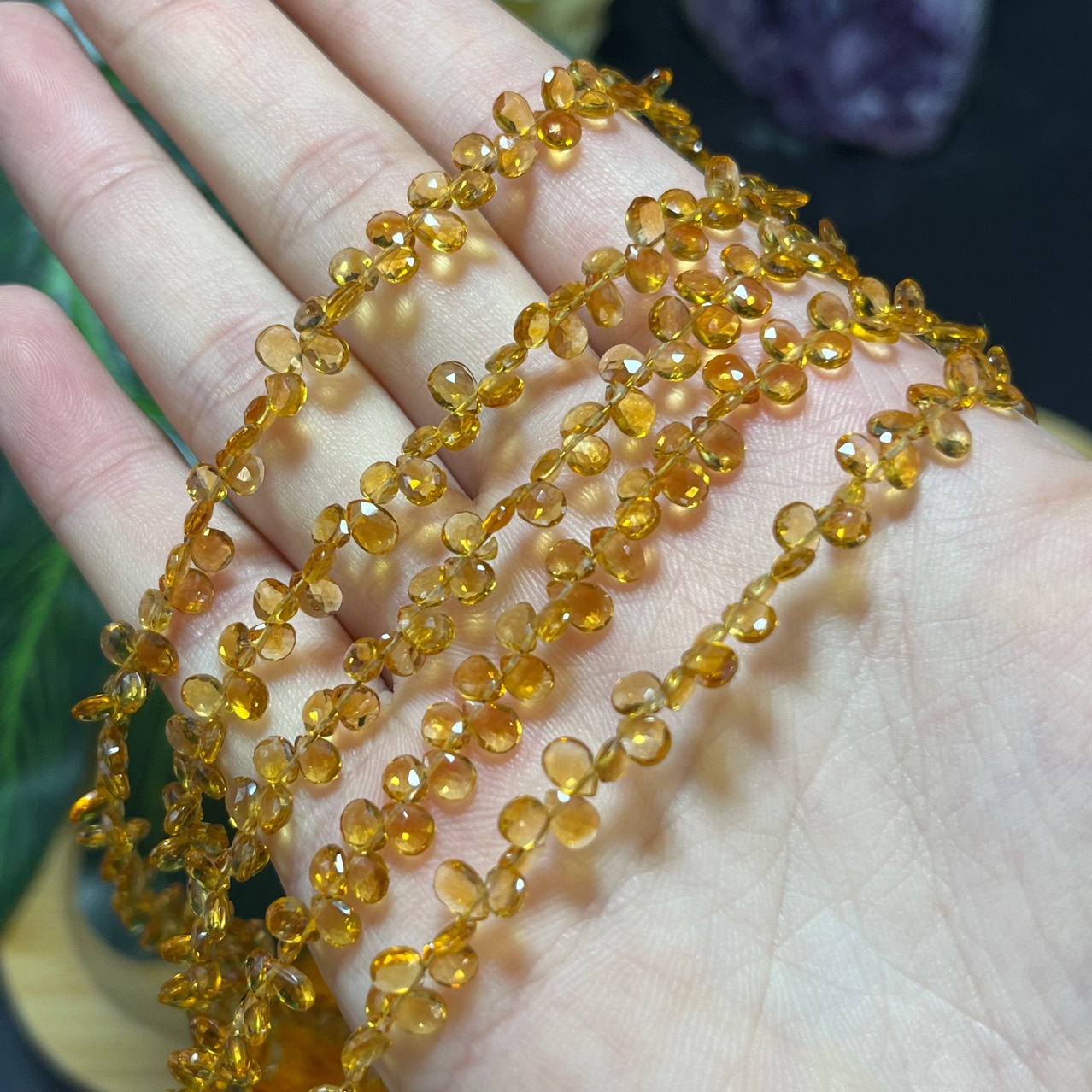 Multi High Quality Natural Gemstone Teardrop Beads 10 PCS for Jewelry DIY