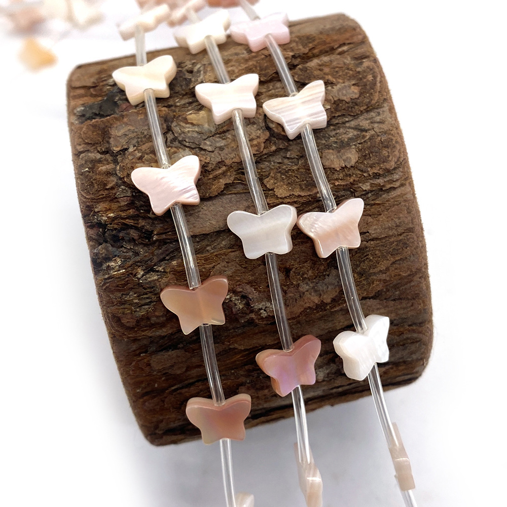 6*9mm Butterfly Beads Made of Natural Sea Shell 1 Piece