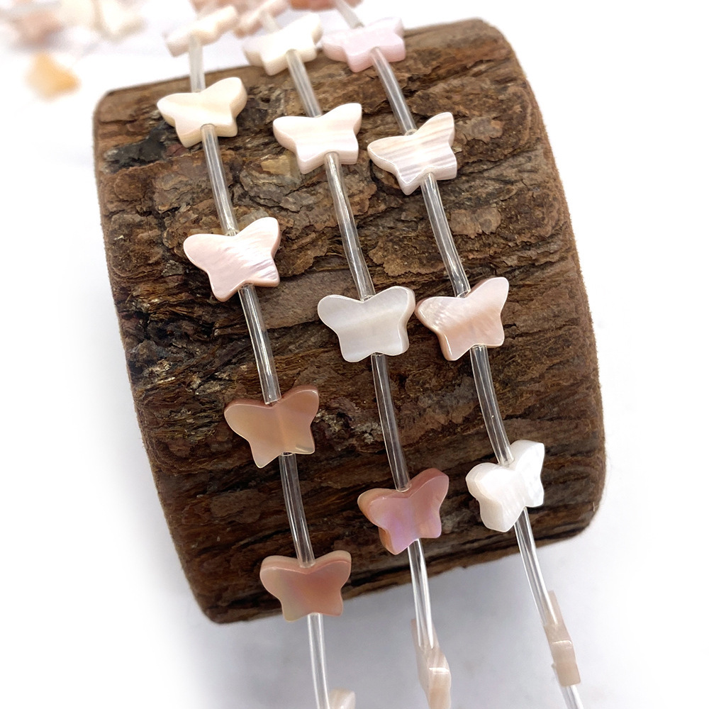 6*9mm Butterfly Beads Made of Natural Sea Shell 1 Piece