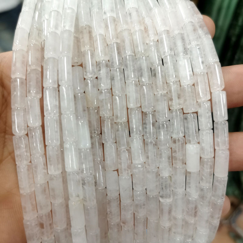 Natural Gemstone 4*9mm Cylindrical Beads Strand