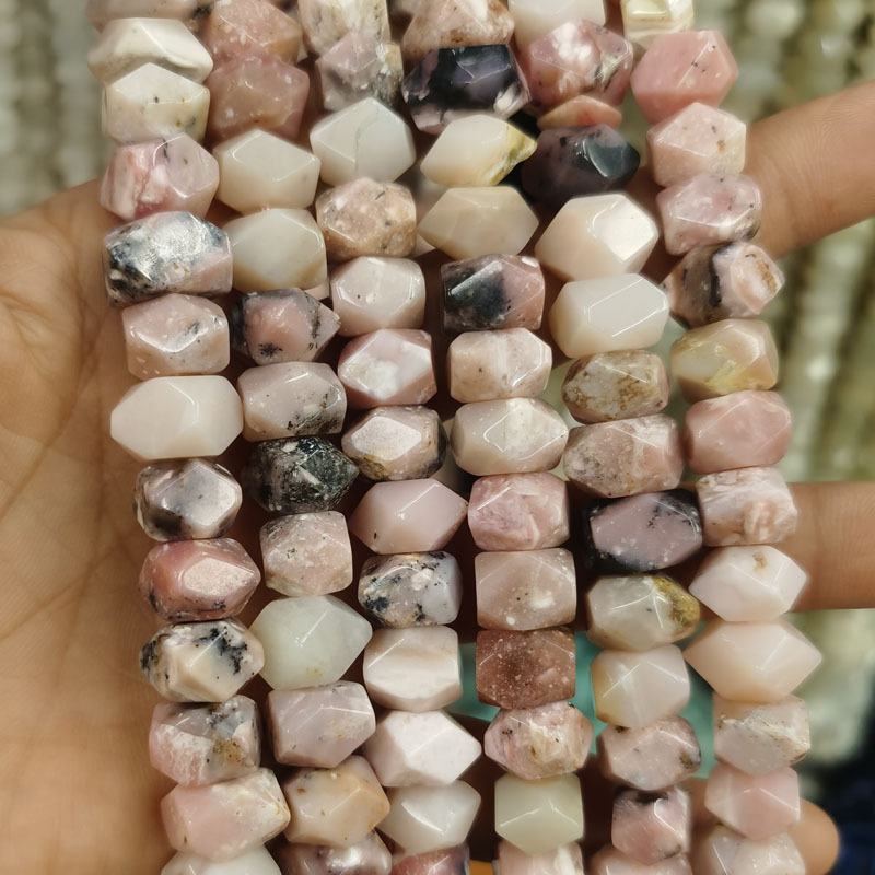 6*11mm gemstone irregular rhombus faceted beads strand