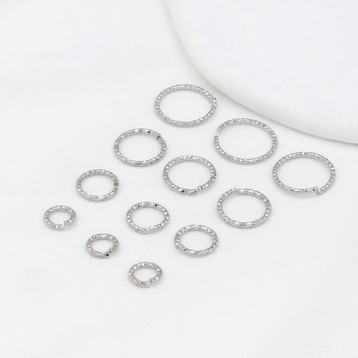 14k Gold Plated Twist Closing Ring Open Ring Accessory 10pcs