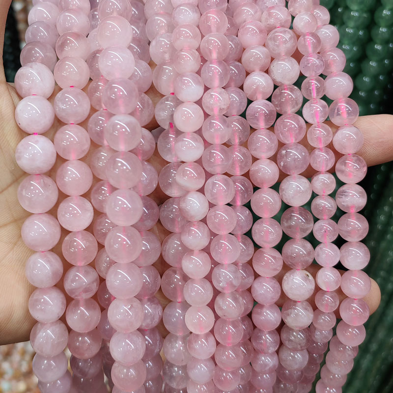 Natural Gemstone 4-12mm Round Beads Strand