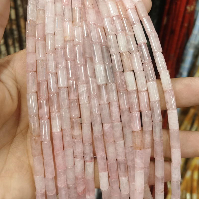 Natural Gemstone 4*9mm Cylindrical Beads Strand