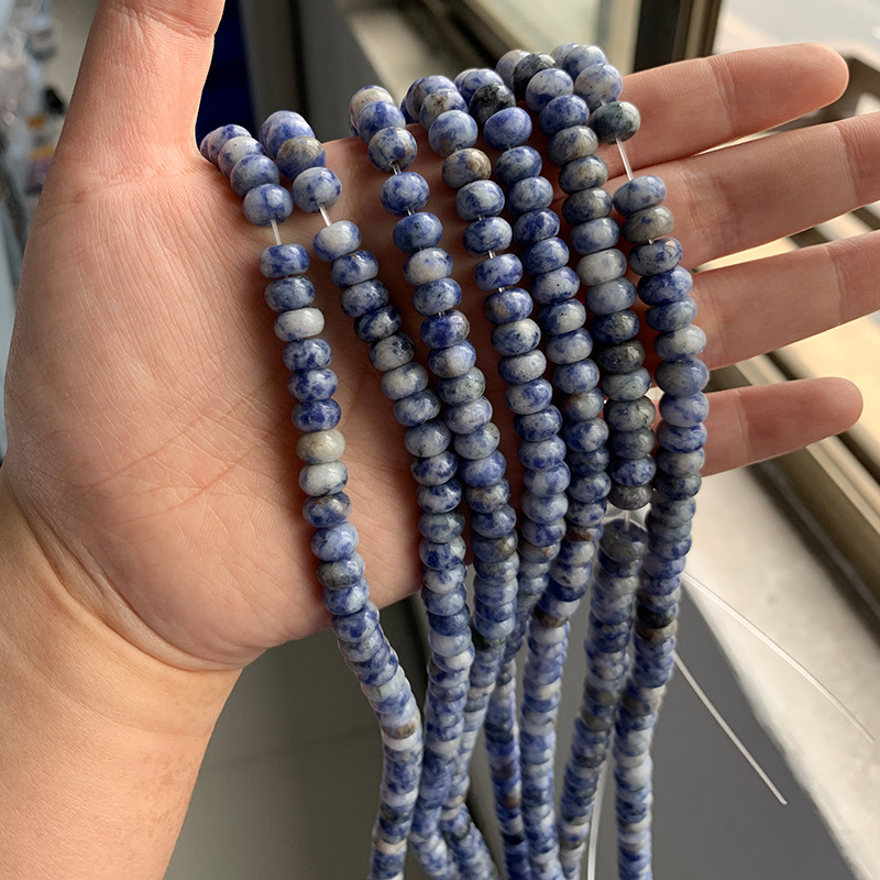 Natural Gemstone 5*8mm Wheel Beads Strand