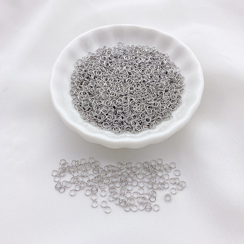 14k Gold Plated Titanium Steel High Hardness Thin Jumping Rings 100pcs