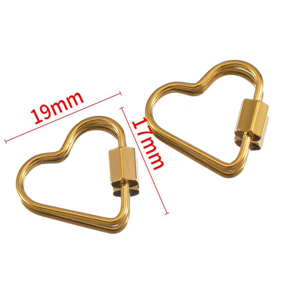 Gold Plated Stainless Steel Retractable Clasp Screw Clasp Multiple Shape DIY Jewellry Making Finding