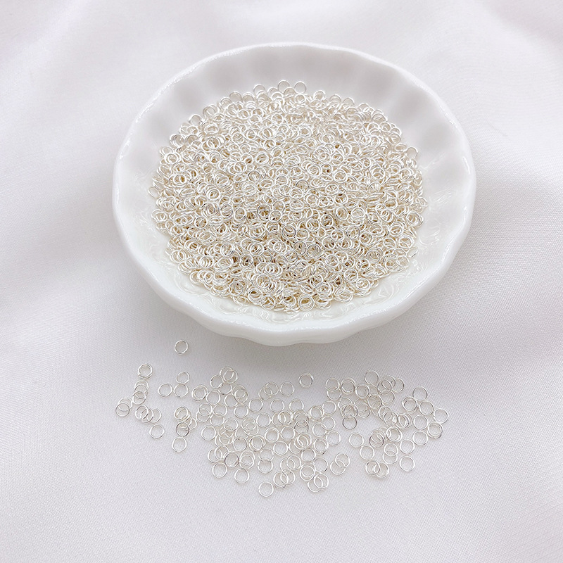 14k Gold Plated Titanium Steel High Hardness Thin Jumping Rings 100pcs