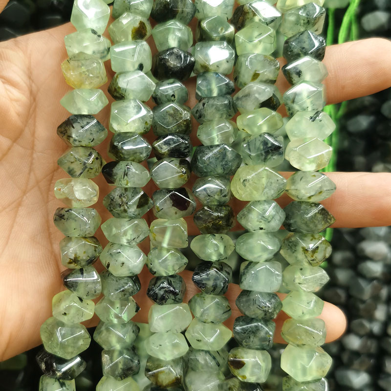 6*11mm gemstone irregular rhombus faceted beads strand